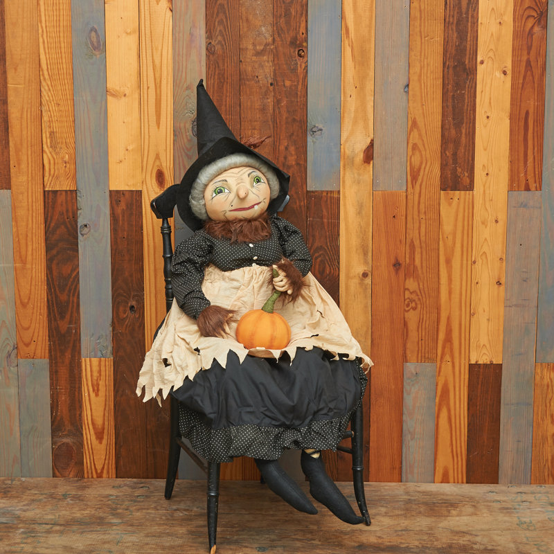 Ebony Witch Joe Spencer buy Gathered Traditions handpainted Art Doll Halloween